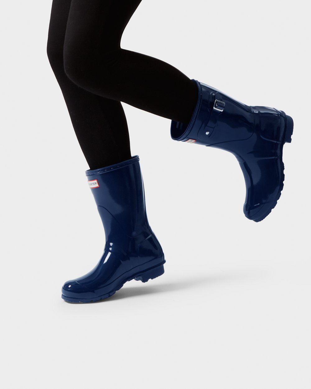 Botas De Cortas Original Gloss Hunter Mujer - Azul Marino - 076953ASK